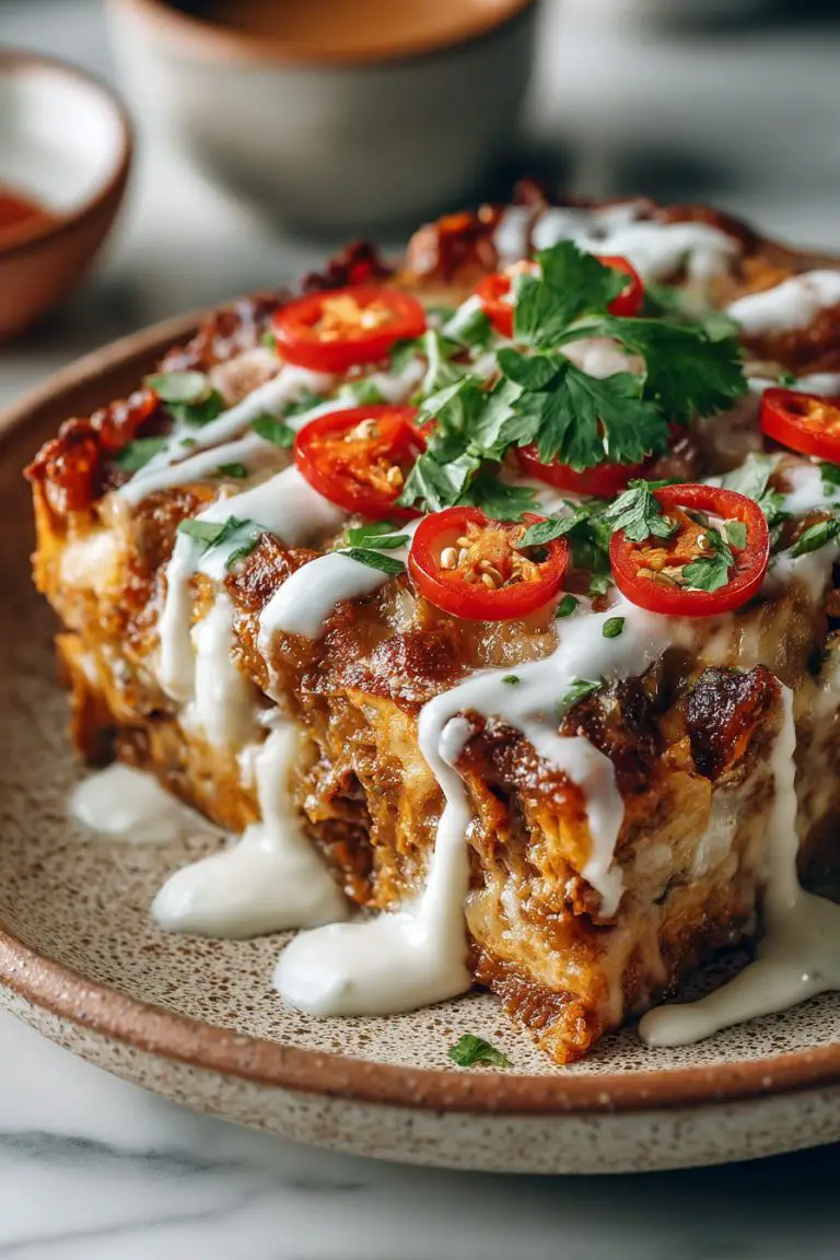 Delish Mexican Casserole with White Sauce