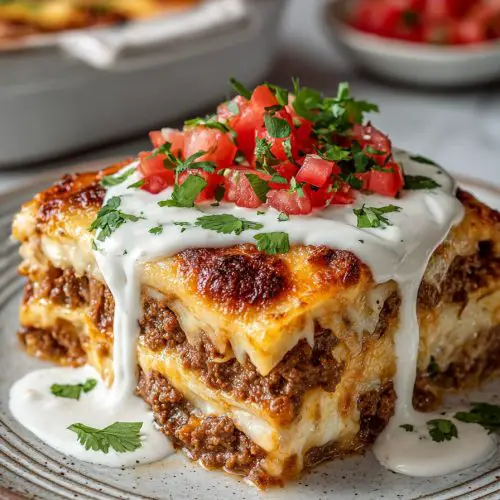 Delish Mexican Casserole with White Sauce