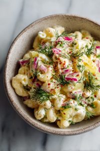 Dill Pickle Macaroni Salad Recipe