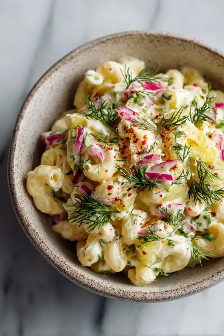 Dill Pickle Macaroni Salad Recipe