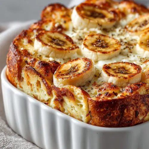 Easy Banana Bread Breakfast Casserole
