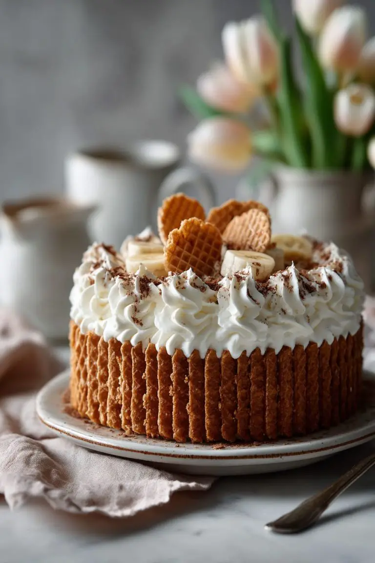 Easy Banana Wafer Cake Recipe