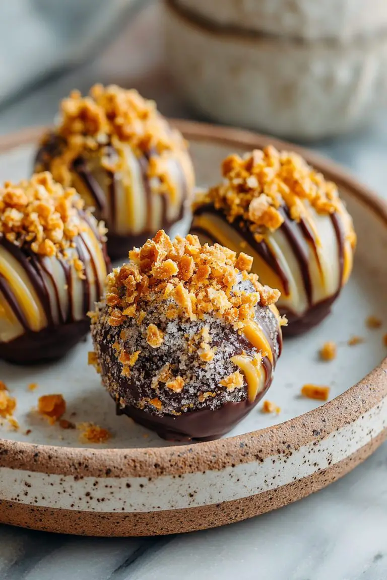 Easy Butterfinger Truffles
