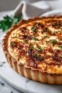 Easy Caramelized Onion Quiche