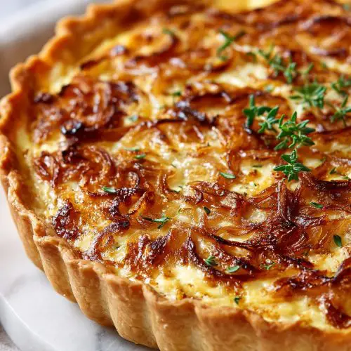 Easy Caramelized Onion Quiche
