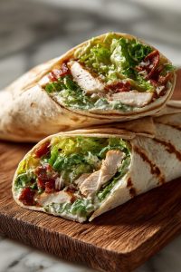 Easy Chicken Caesar Wraps