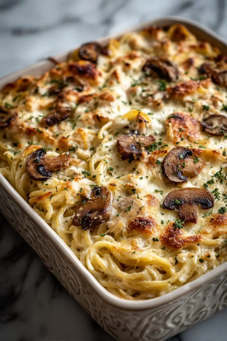 Easy Chicken Tetrazzini Bake