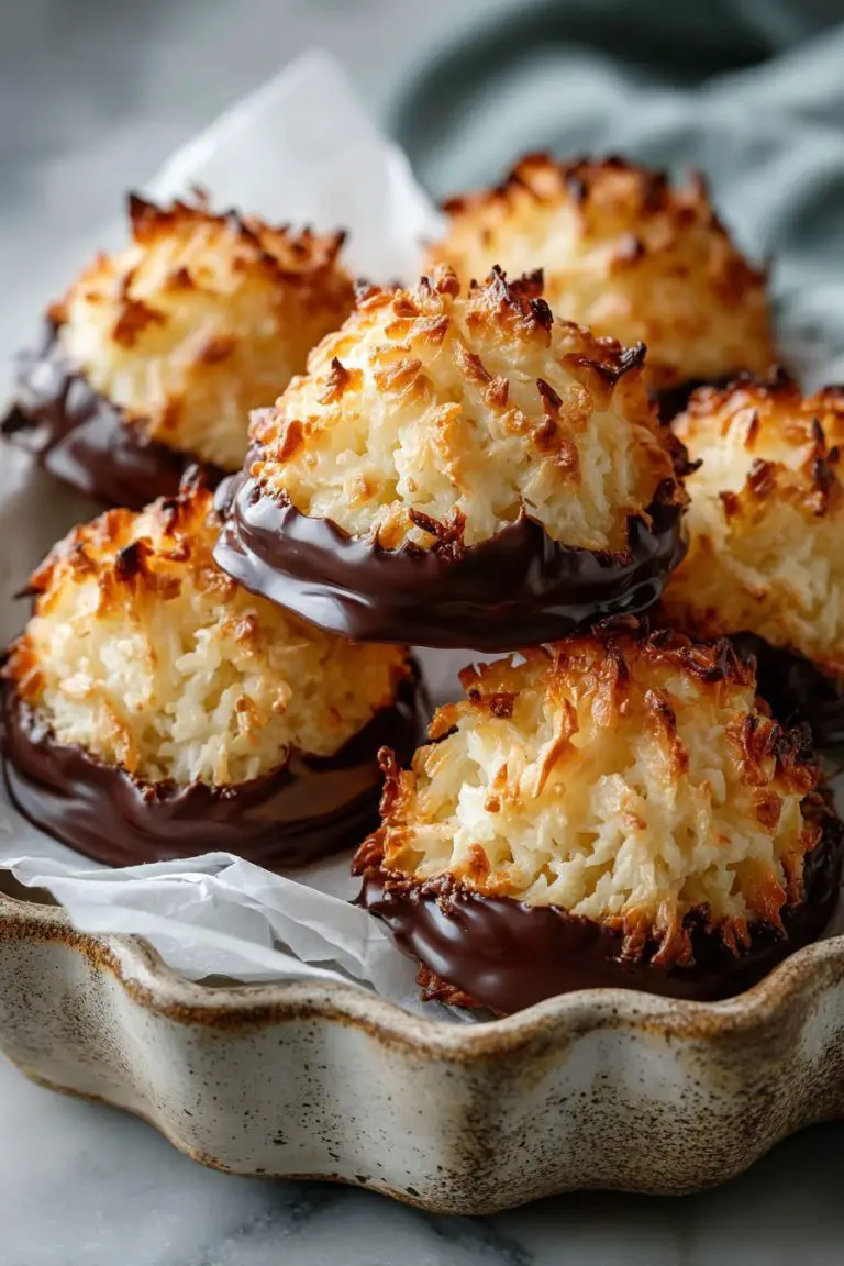 Easy Chocolate Coconut Macaroons