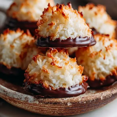 Easy Chocolate Coconut Macaroons