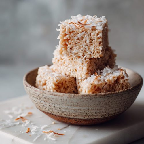 Easy Coconut Rice Krispies Treats
