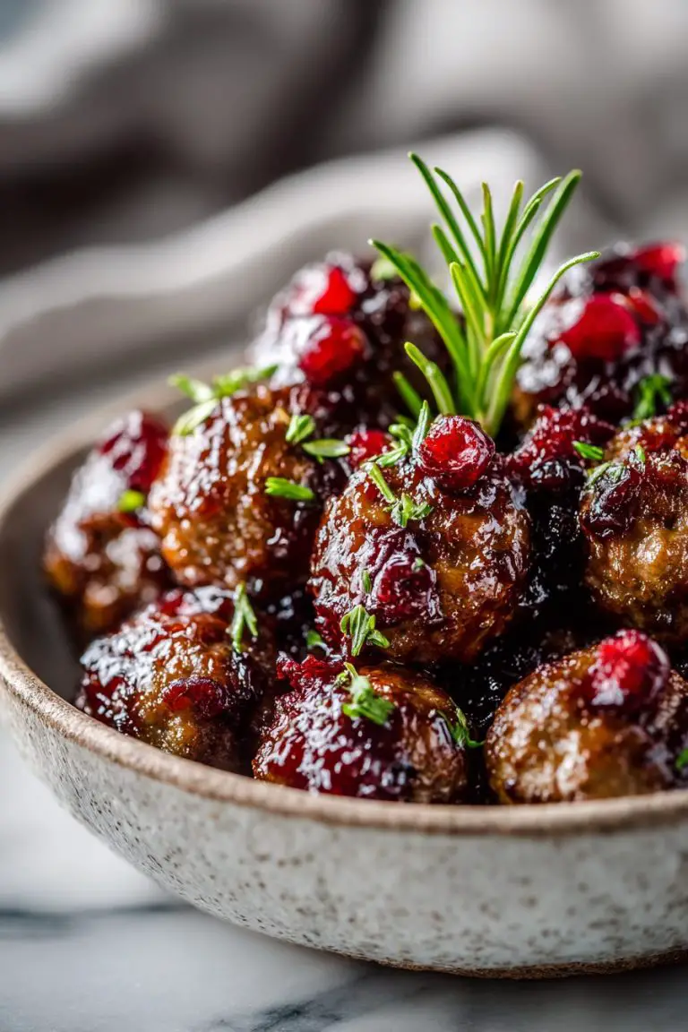 Easy Cranberry Meatballs