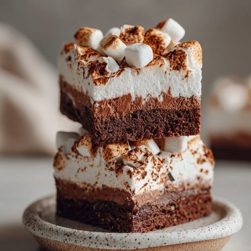 Easy Double Chocolate Marshmallow Treats