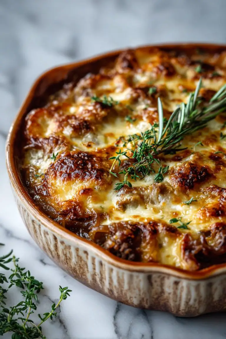 Easy French Onion Beef Casserole