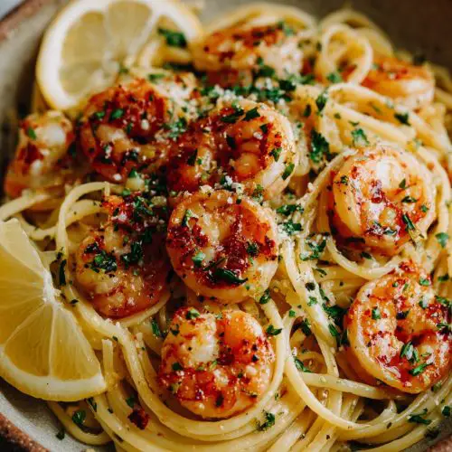 Easy Garlic Shrimp Scampi Pasta