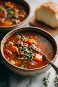 Easy Hamburger Soup Recipe