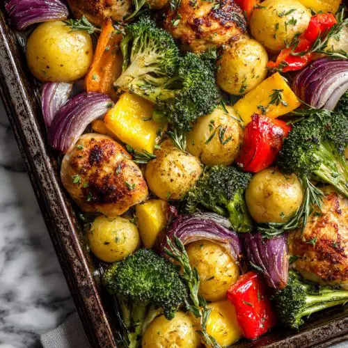 Easy Hawaiian Chicken Sheet Pan Recipe