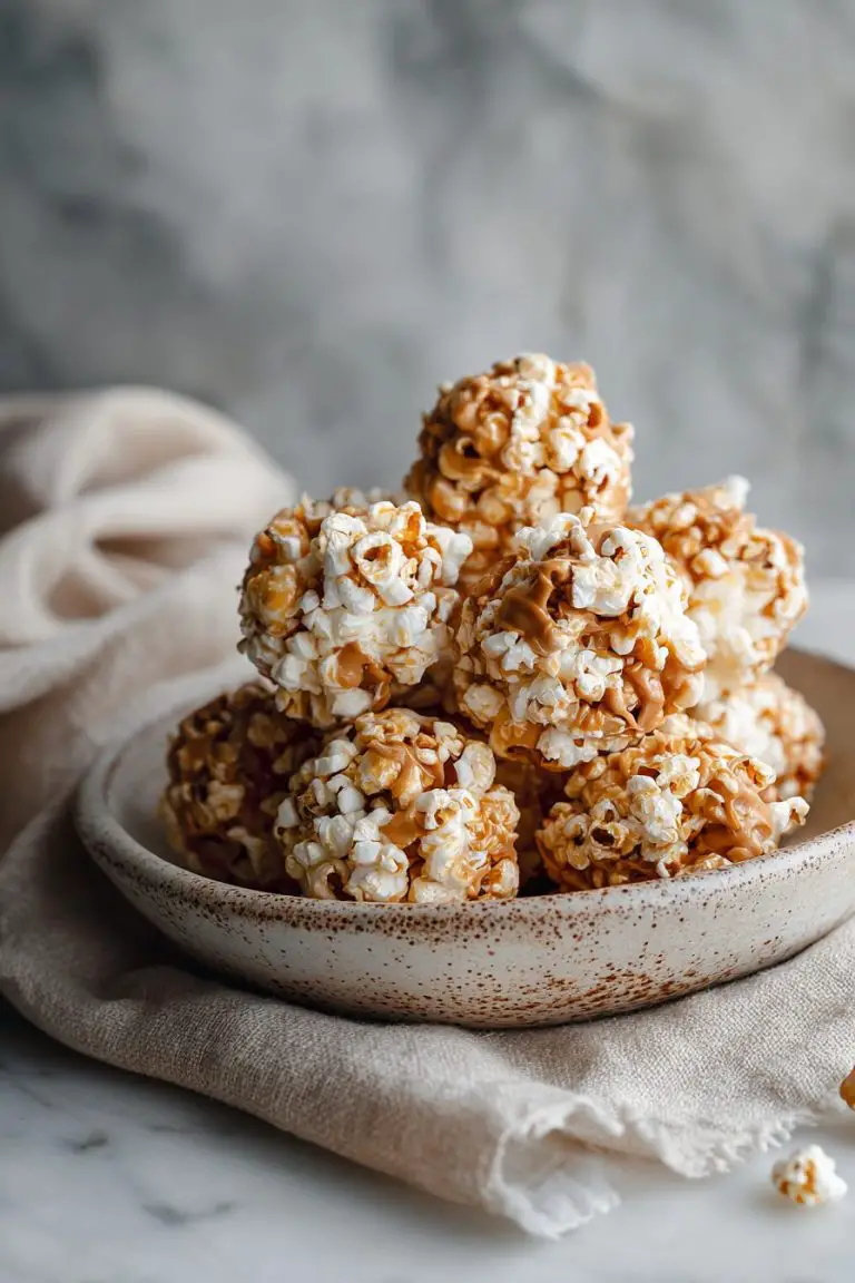 Easy Peanut Butter Popcorn Balls