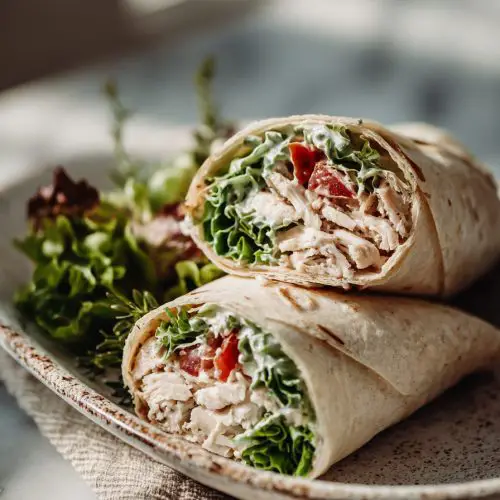 Easy Ranch Chicken Wraps