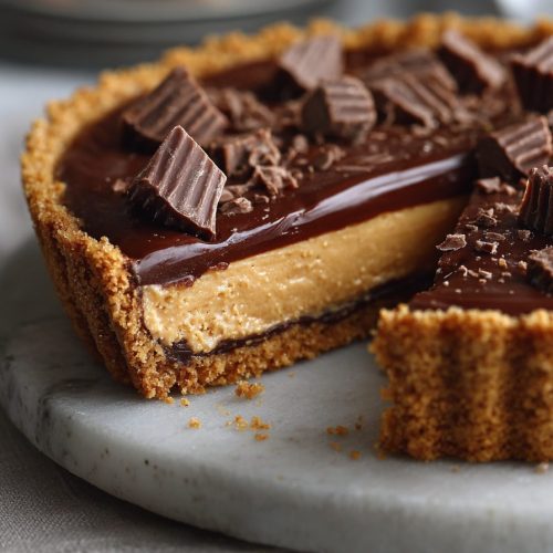 Easy Reese's Peanut Butter Cup Pie
