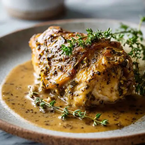 Easy Slow Cooked Chicken and Gravy