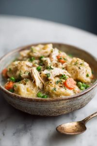 Easy Slow Cooker Chicken and Dumplings