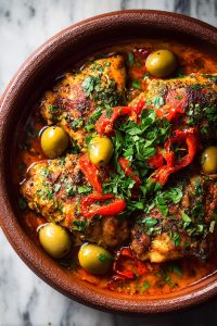 Easy Spanish Chicken in the Slow Cooker