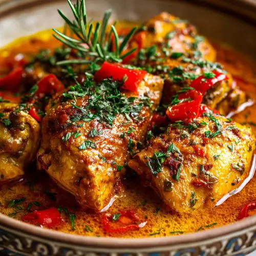 Easy Spanish Chicken in the Slow Cooker