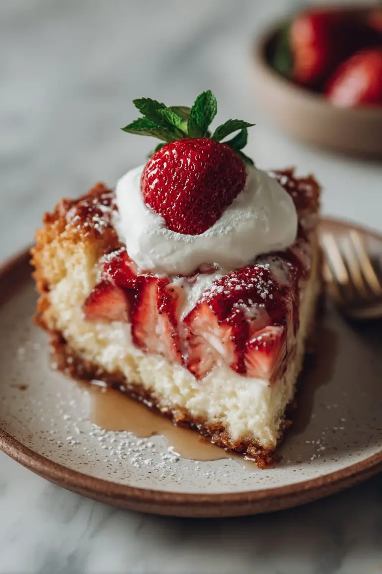Easy Strawberry Cheesecake Dump Cake