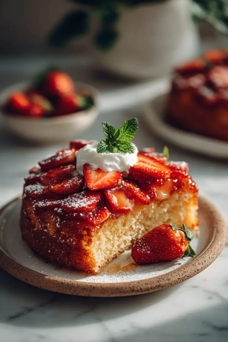 Easy Strawberry Upside-Down Cake
