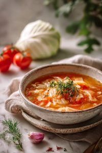 Easy Sweet and Sour Cabbage Soup