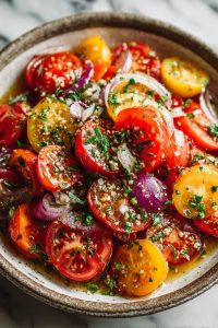 Easy Tomato Garlic Salad