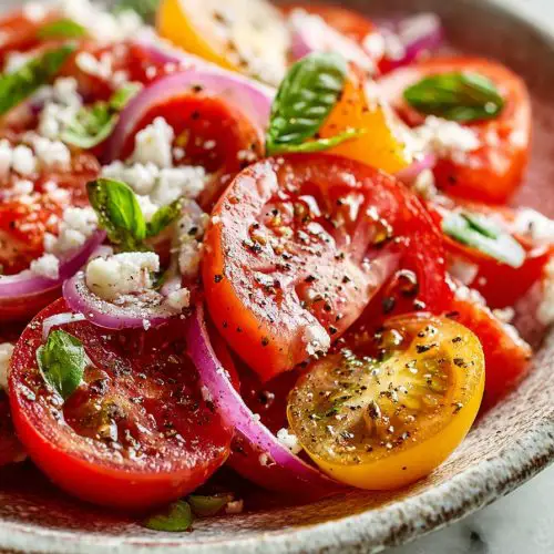 Easy Tomato Garlic Salad