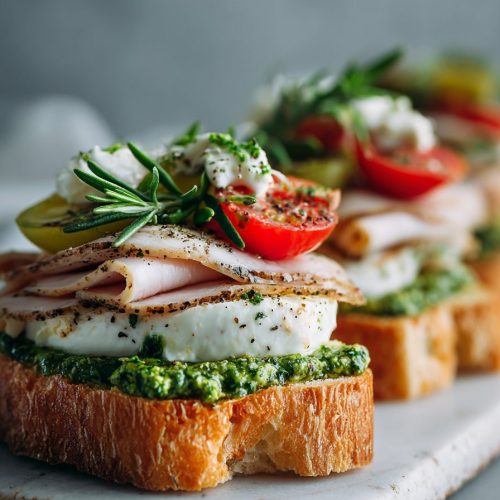 Easy Turkey Pesto Sandwiches