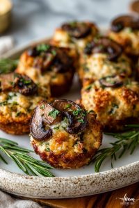 Garlic Mushroom Chicken Bites