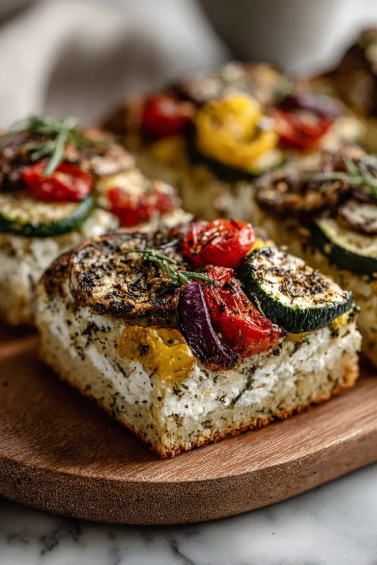 Greek Veggie Pizza Squares