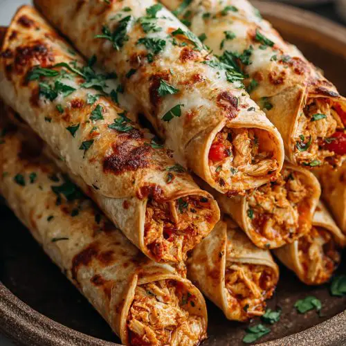 Instant Pot Salsa Chicken Taquitos