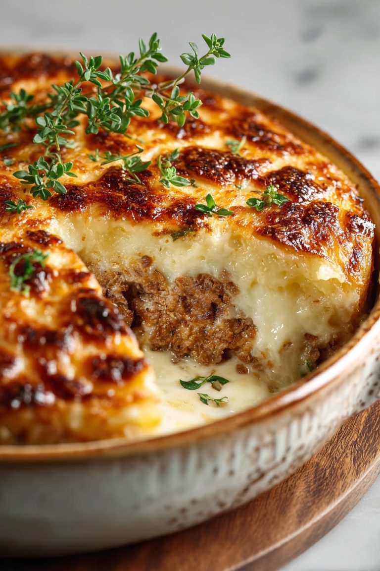 Loaded Meatloaf and Potato Casserole