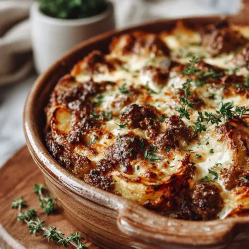 Loaded Meatloaf and Potato Casserole