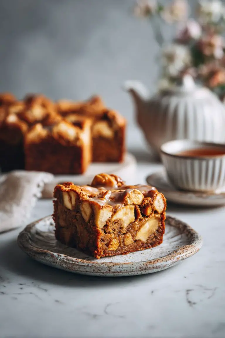 Maple Apple Blondies with Fall Spices