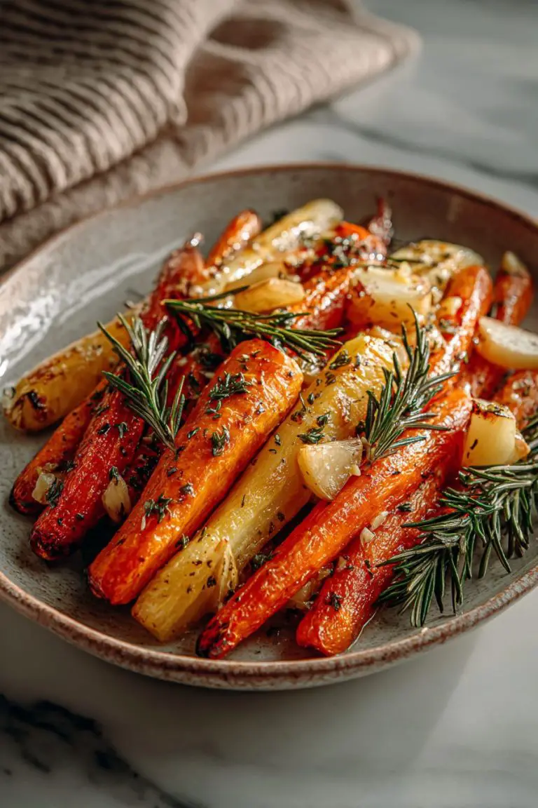 Maple Dijon Roasted Carrots and Apples