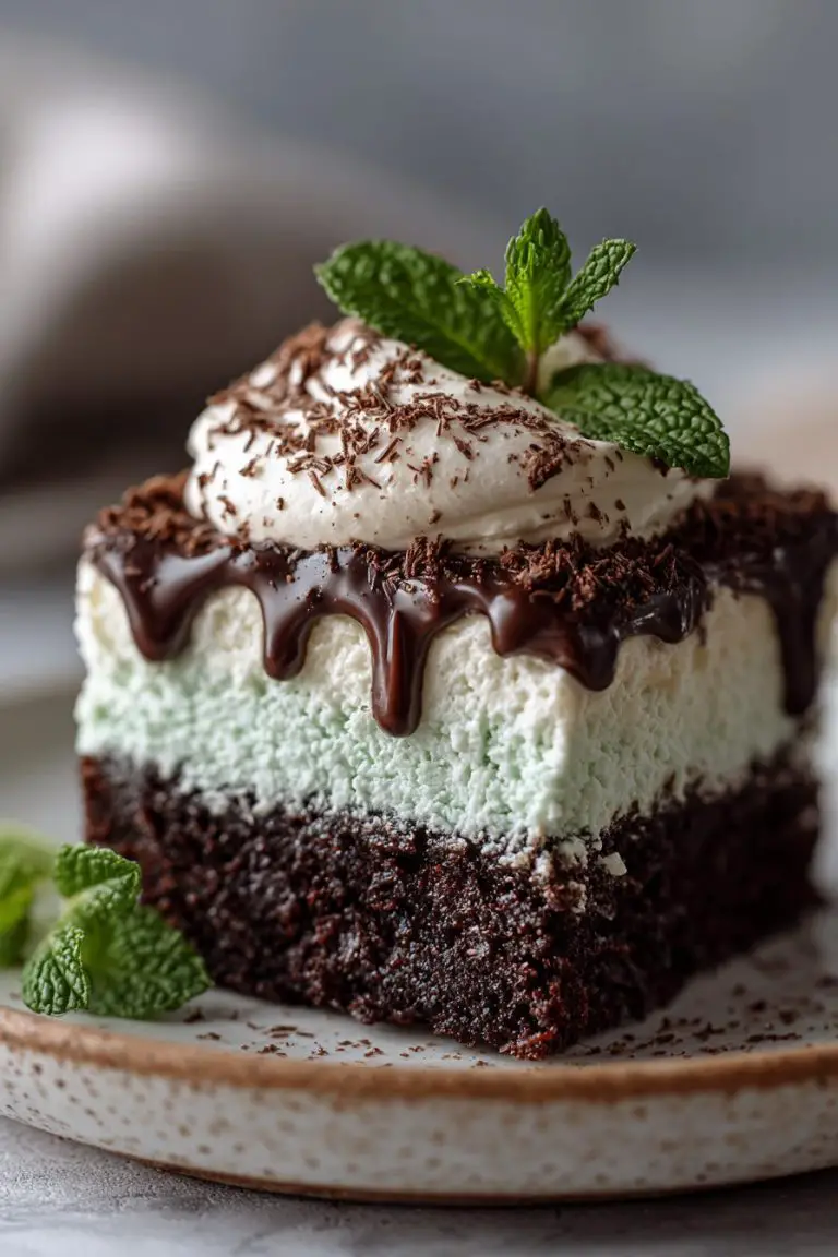 Mint Chocolate Poke Cake Recipe