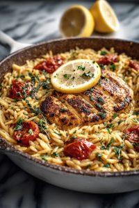 Monterey Chicken with Orzo: One-Pan Delight