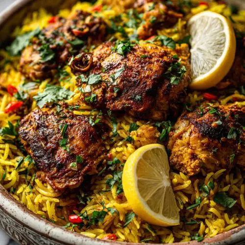 Moroccan Spiced Chicken with Rice