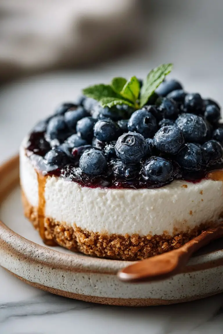 No-Bake Blueberry Cheesecake Delight