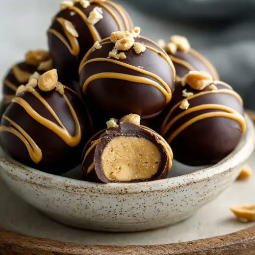 No-Bake Chocolate Peanut Butter Buckeyes