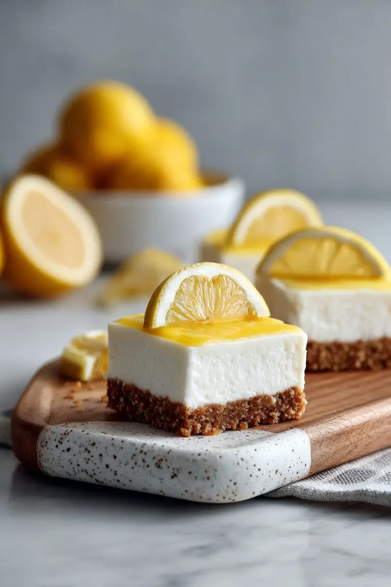 No-Bake Lemon Cheesecake Bars
