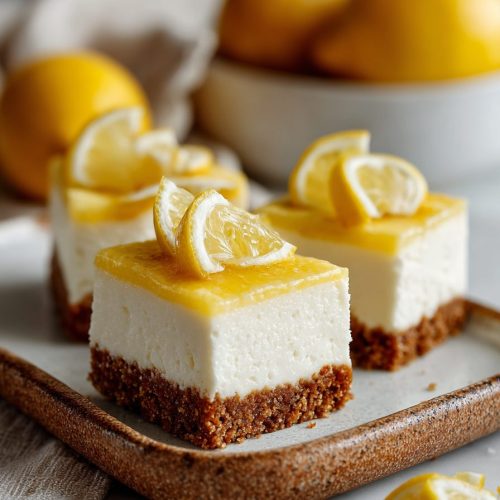 No-Bake Lemon Cheesecake Bars