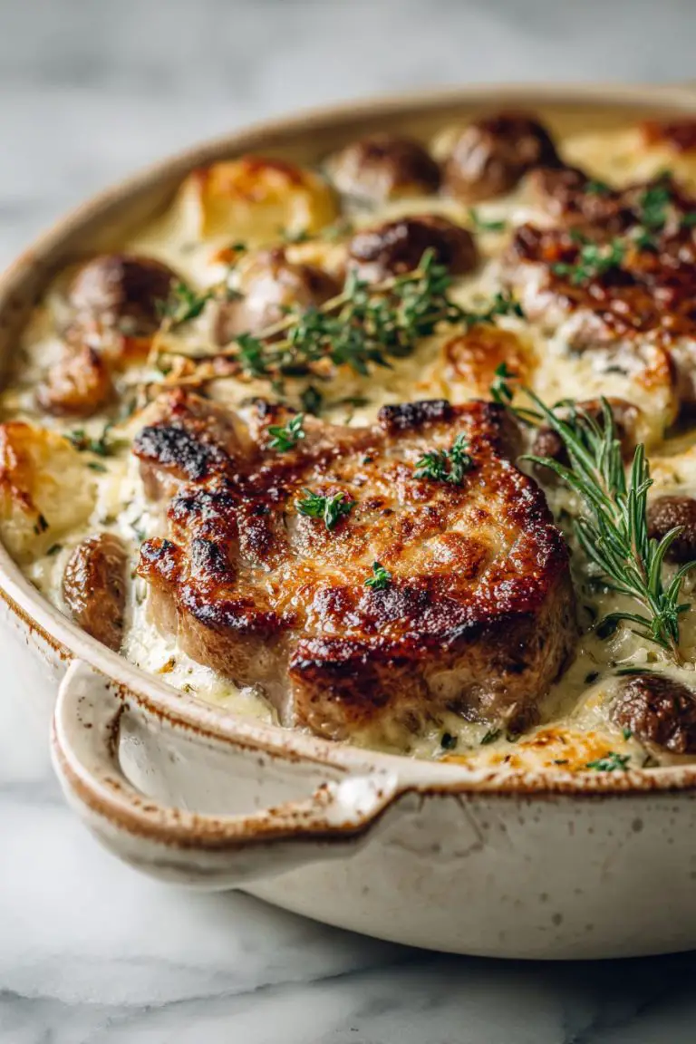 Old-Fashioned Pork Chop Casserole Recipe