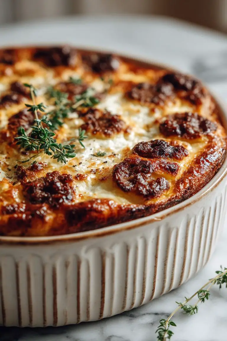 Pancake Sausage Casserole Delight