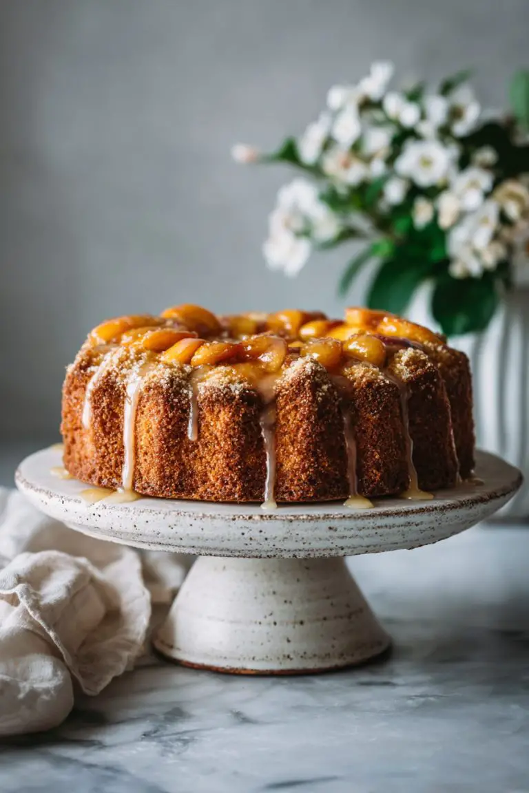 Peach Brown Sugar Cake Recipe